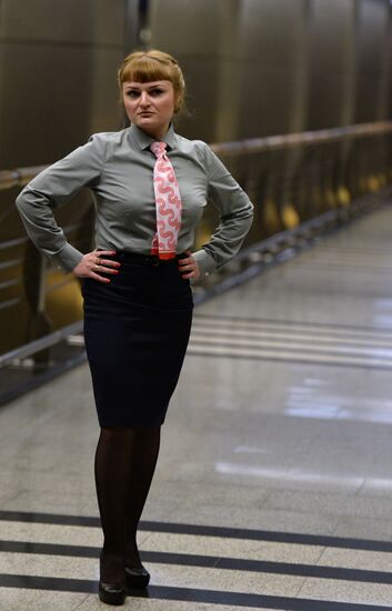 Women at the Helm exhibition at Moscow Metro