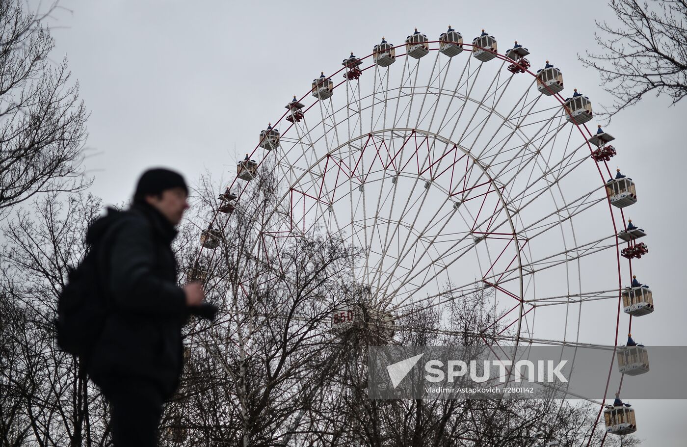 Amusement rides dismantled at the VDNKh park