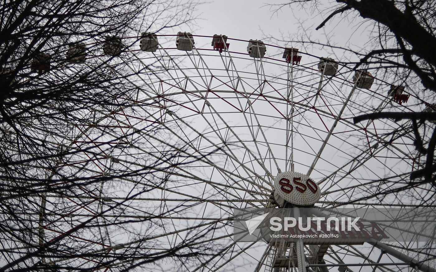 Rides dismantling in VDNH