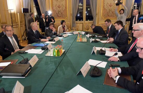Normandy Four foreign ministerial meeting starts in Paris
