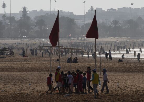 A beach in Agadir