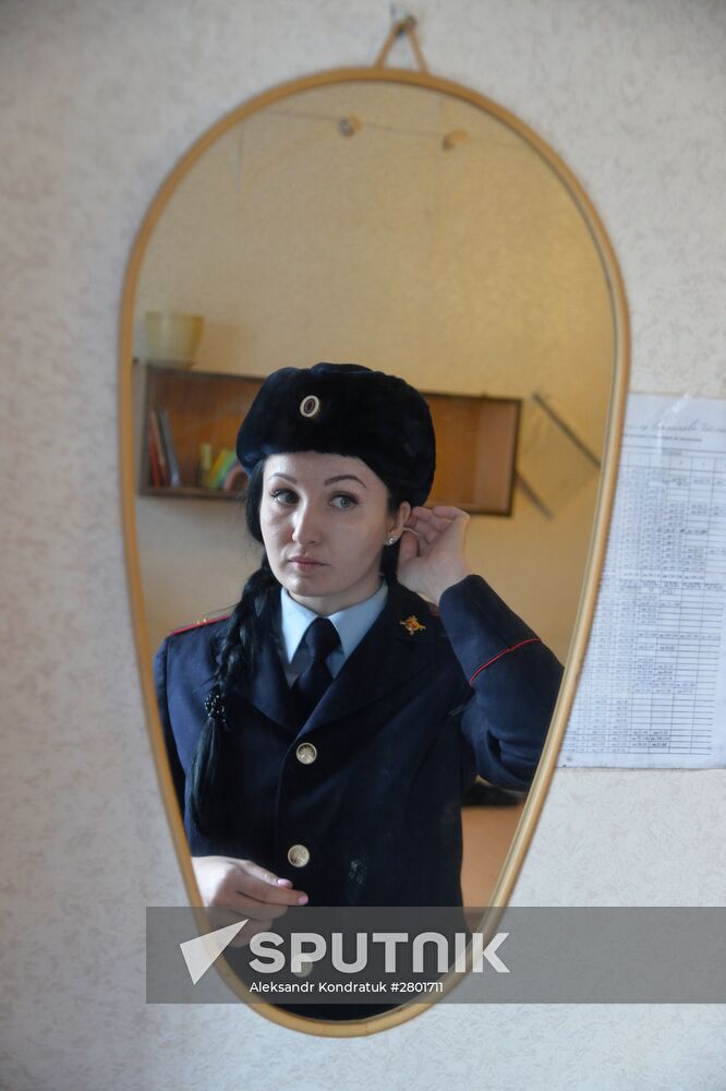 Police Lieutenant Anastasia Karpova from Chelyabinsk