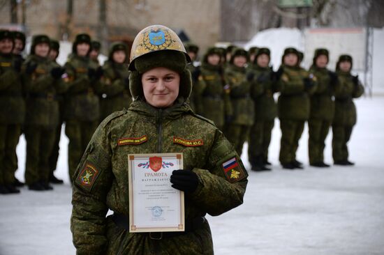 Contest "Makeup under Camouflage" for military women in Pereslavl-Zalessky