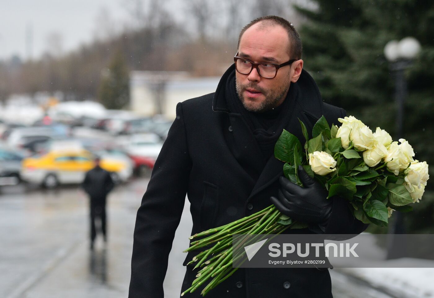 Funeral ceremony for actress Natalia Krachkovskaya