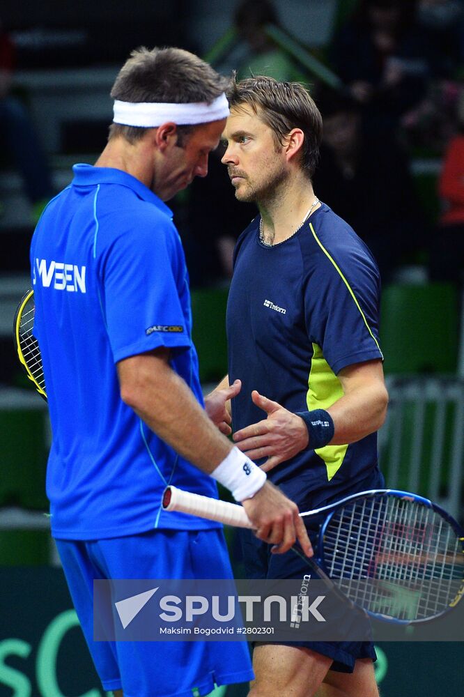 Tennis. Davis Cup. Russia vs. Sweden. Day Two