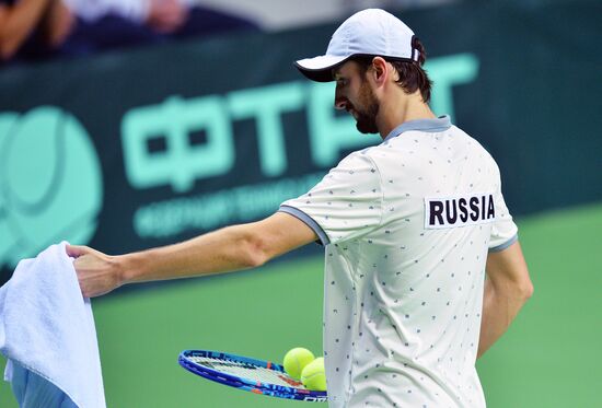 Tennis. Davis Cup. Russia vs. Sweden. Day Two