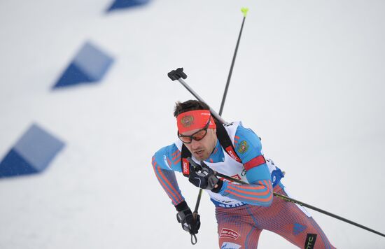 Biathlon World Championships. Men's pursuit