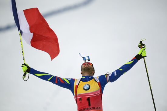 Biathlon World Championships. Men's pursuit