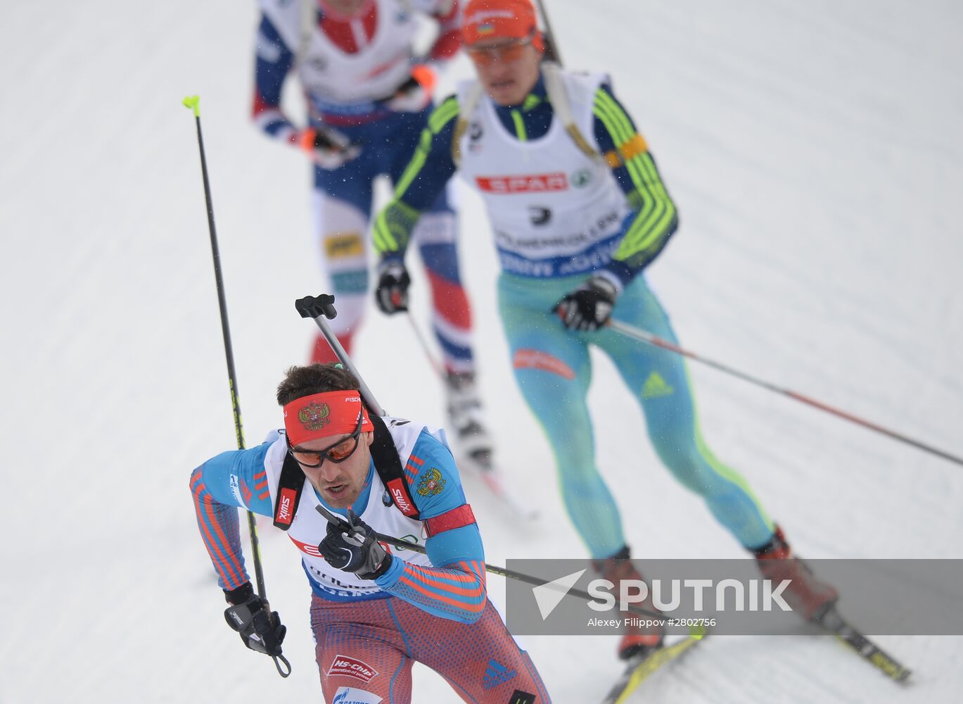 Biathlon World Championships. Men's pursuit