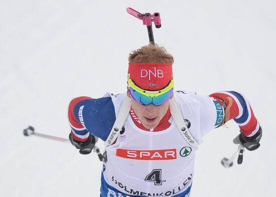 Biathlon World Championships. Men's pursuit