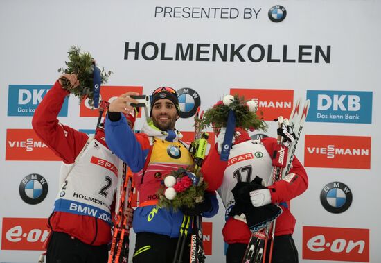 Biathlon World Championships. Men's pursuit