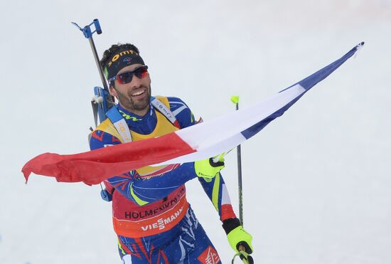Biathlon World Championships. Men's pursuit