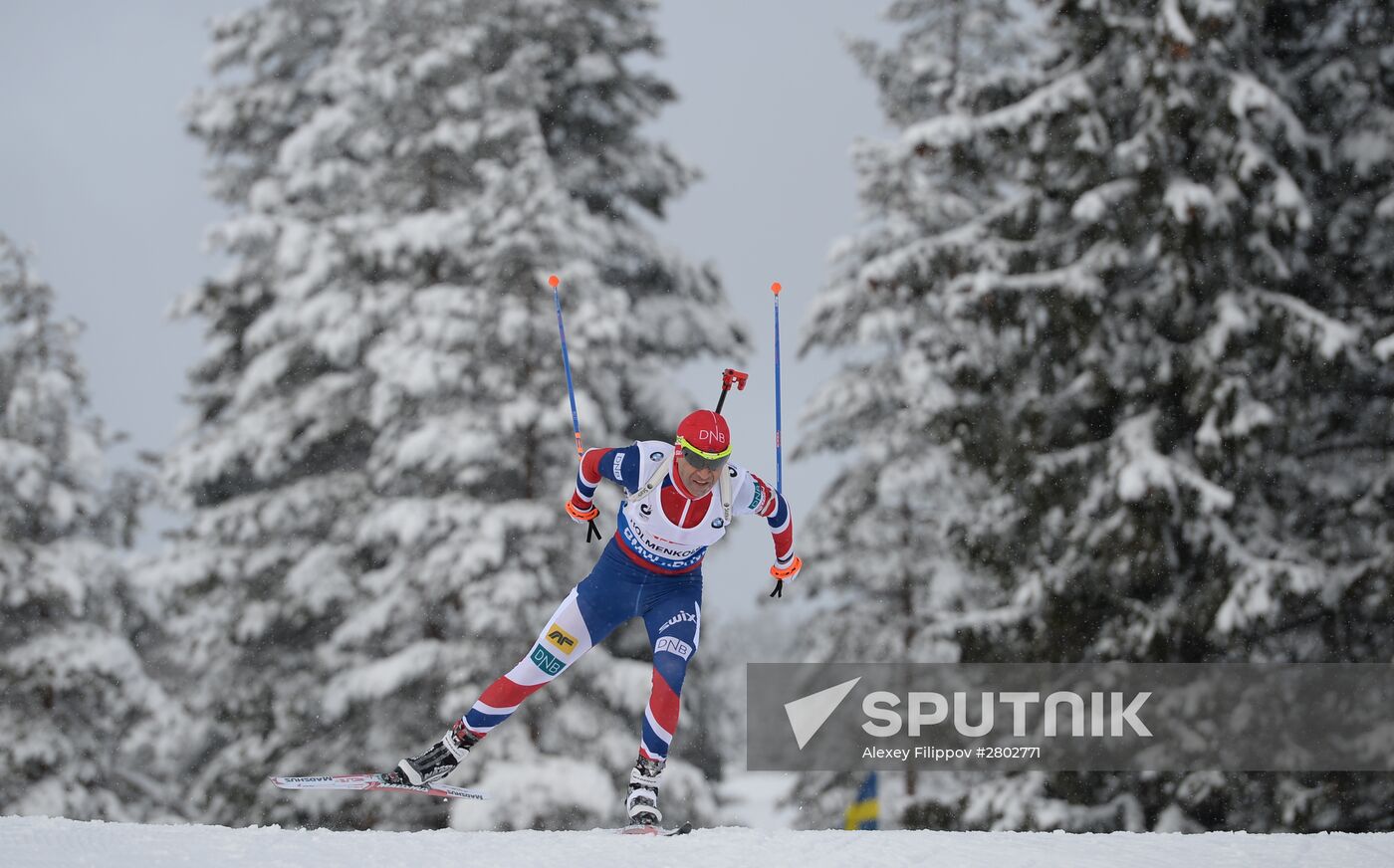 Biathlon World Championships. Men's pursuit