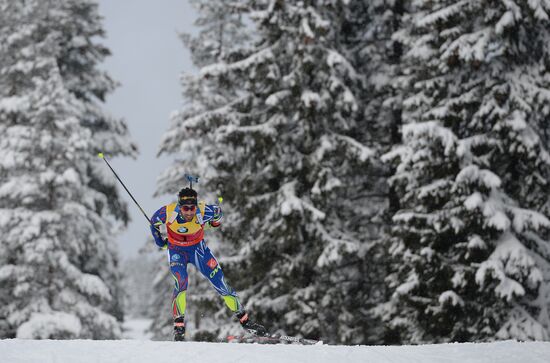 Biathlon World Championships. Men's pursuit