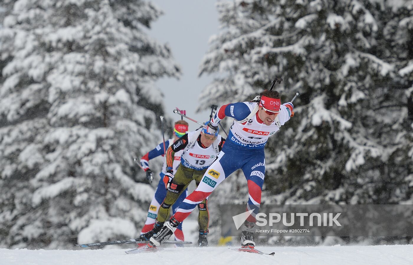 Biathlon World Championships. Men's pursuit