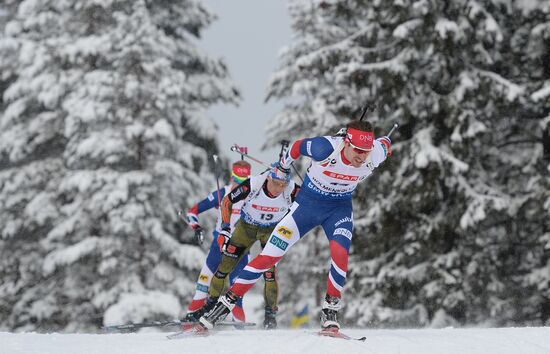 Biathlon World Championships. Men's pursuit
