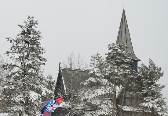 Biathlon World Championships. Men's pursuit