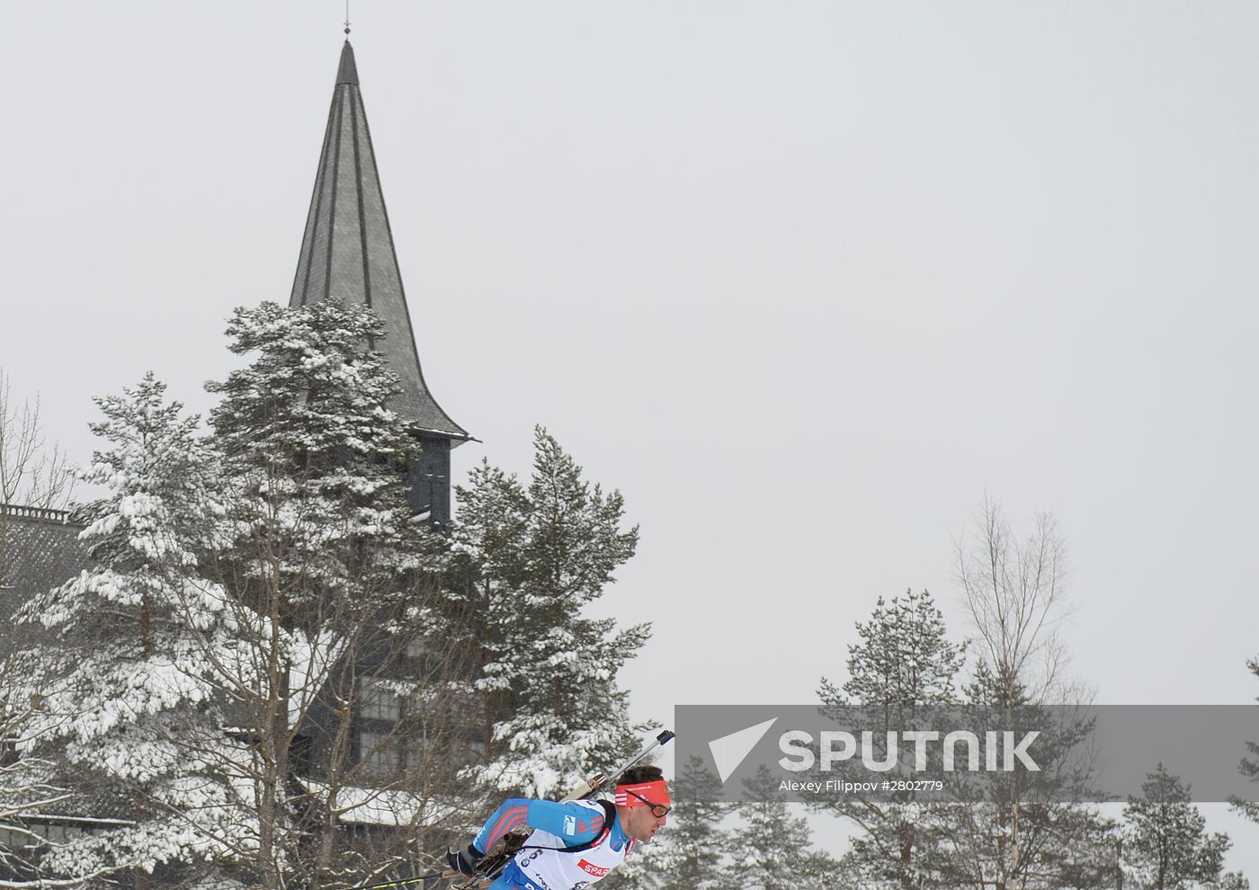 Biathlon World Championships. Men's pursuit