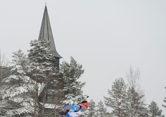 Biathlon World Championships. Men's pursuit