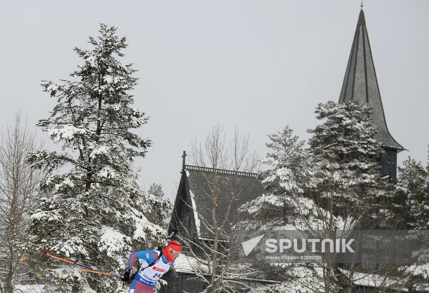 Biathlon World Championships. Men's pursuit