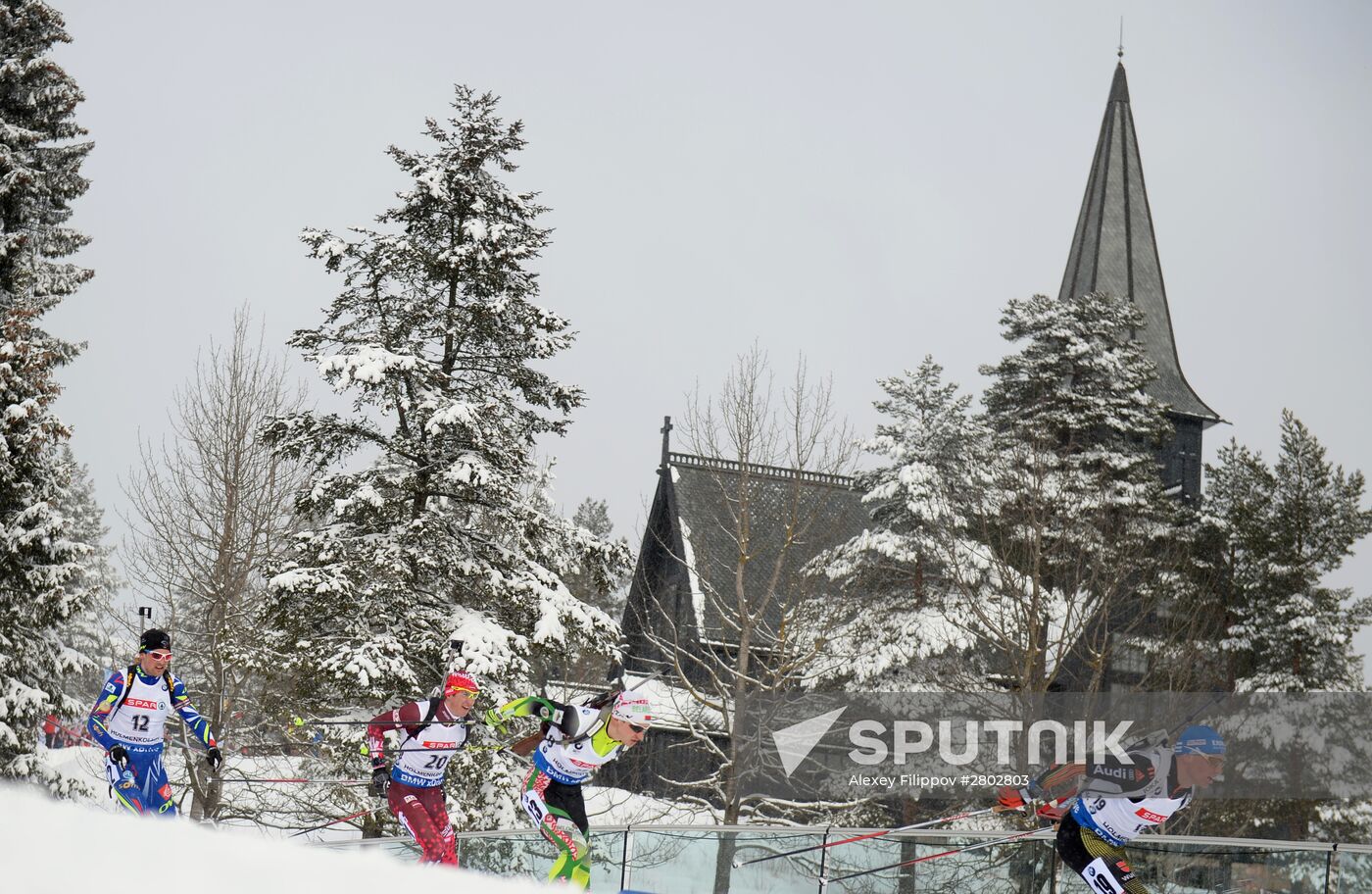Biathlon World Championships. Men's pursuit