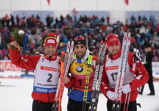 Biathlon World Championships. Men's pursuit