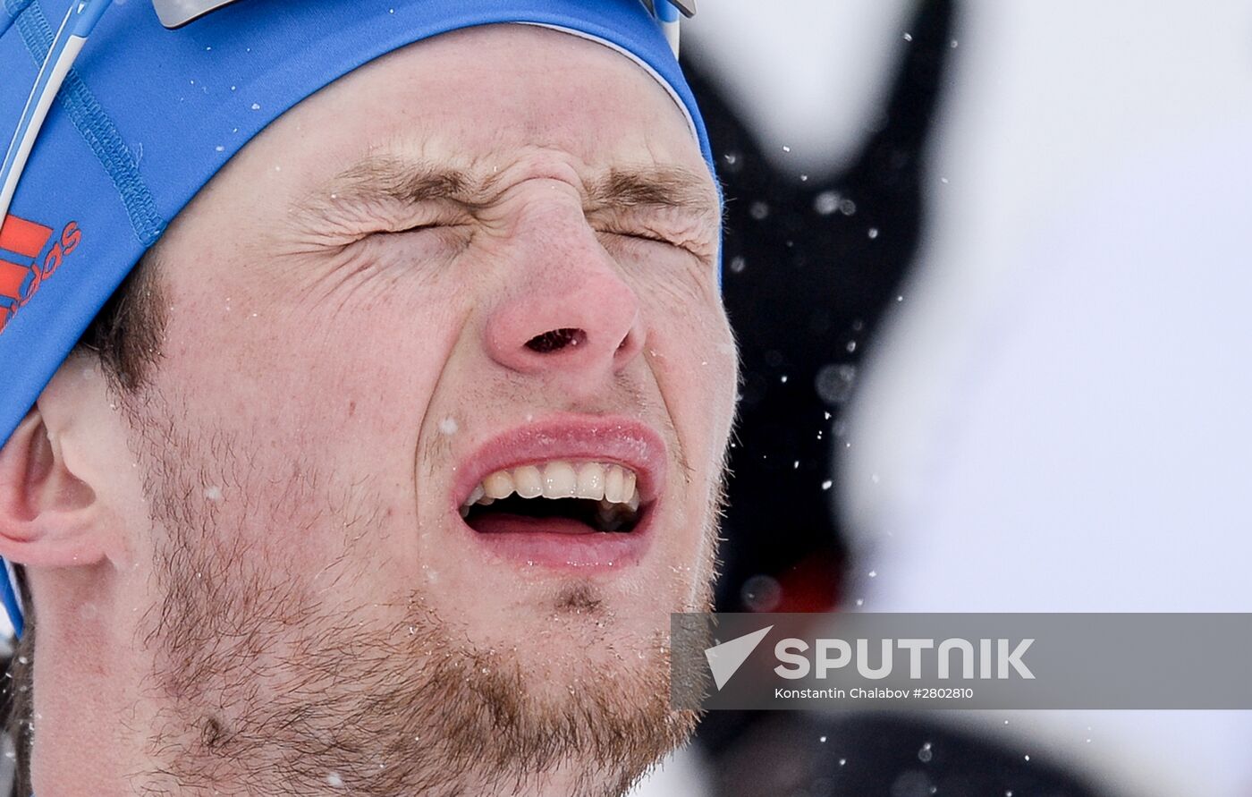 Biathlon World Championships. Men's pursuit