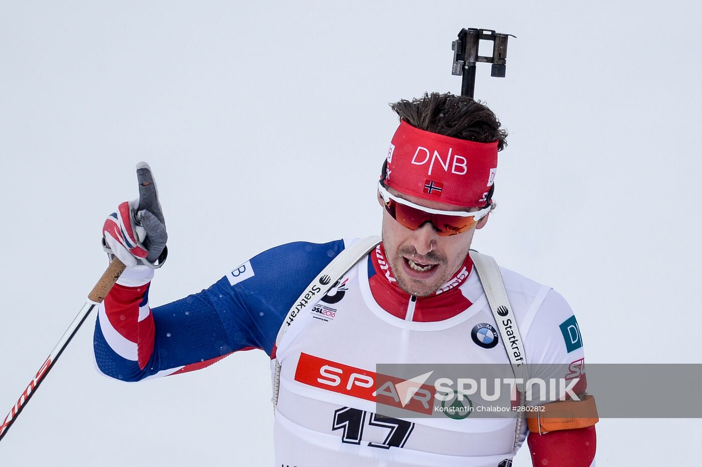 Biathlon World Championships. Men's pursuit