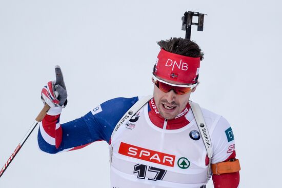 Biathlon World Championships. Men's pursuit