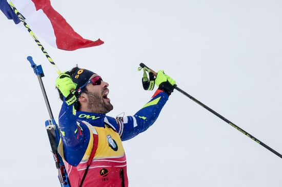 Biathlon World Championships. Men's pursuit