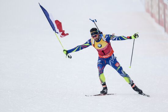 Biathlon World Championships. Men's pursuit