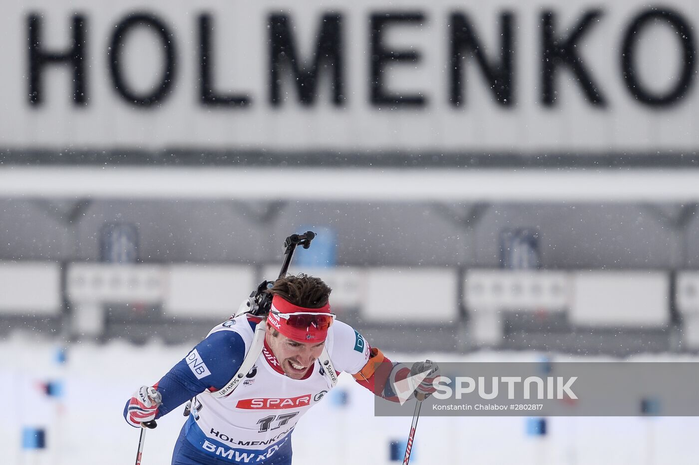Biathlon World Championships. Men's pursuit