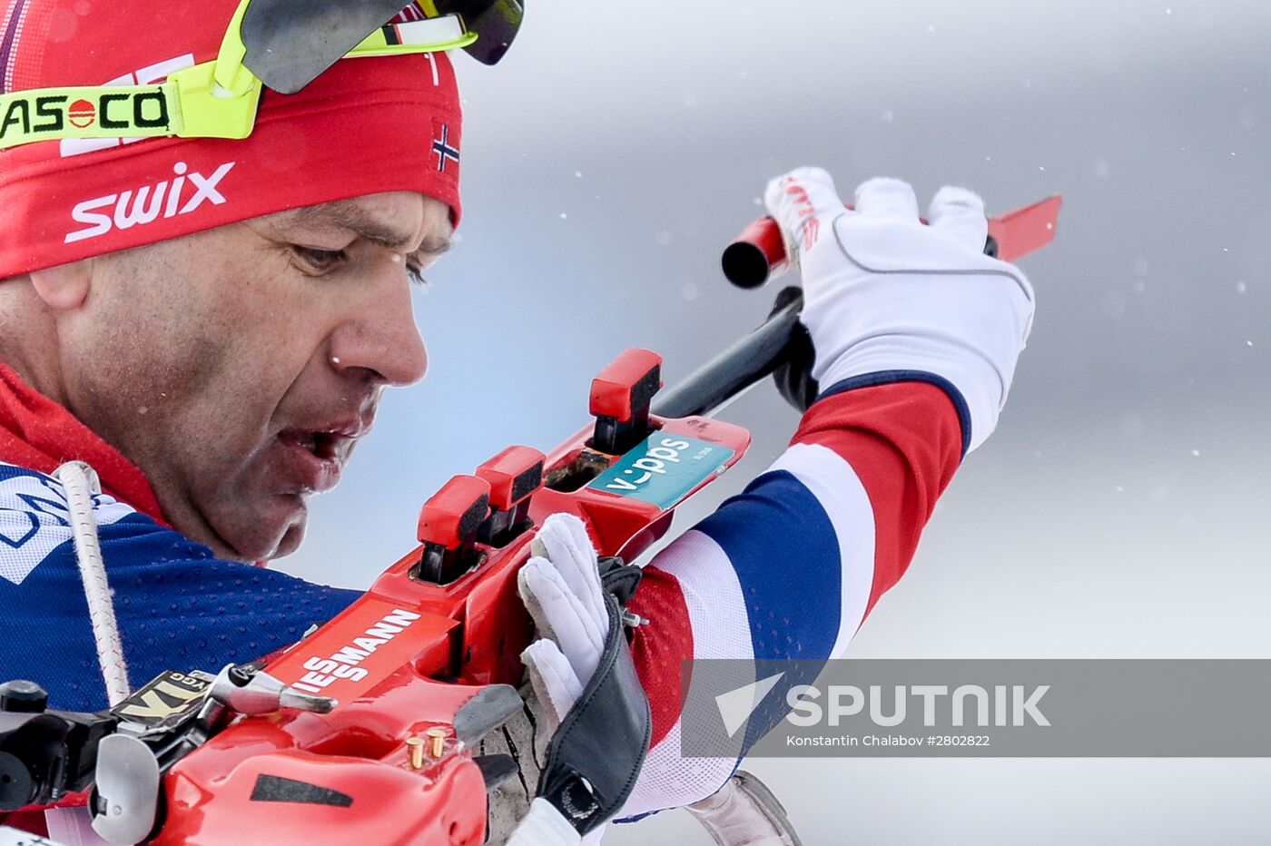 Biathlon World Championships. Men's pursuit
