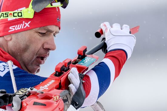 Biathlon World Championships. Men's pursuit