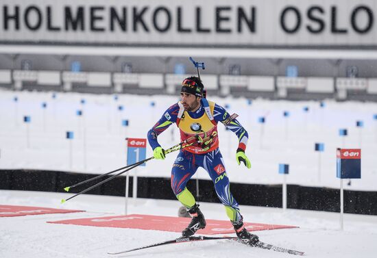 Biathlon World Championships. Men's pursuit