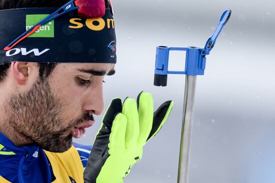 Biathlon World Championships. Men's pursuit