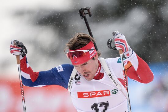 Biathlon World Championships. Men's pursuit