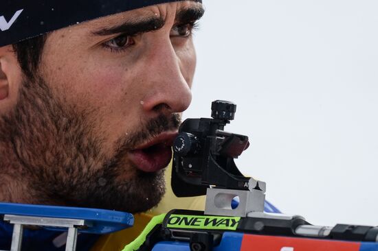 Biathlon World Championships. Men's pursuit