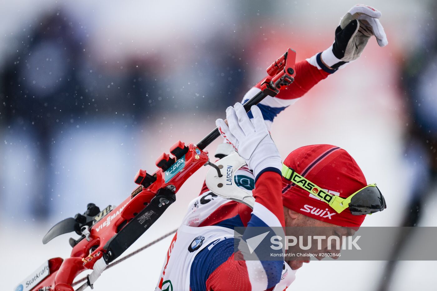 Biathlon World Championships. Men's pursuit