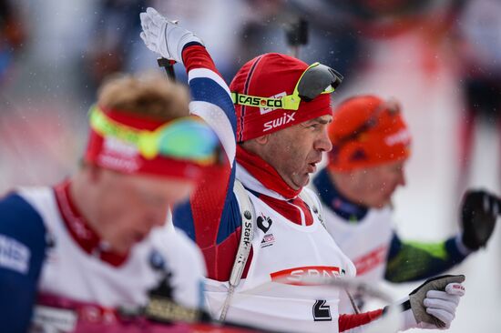 Biathlon World Championships. Men's pursuit