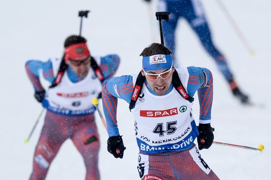 Biathlon World Championships. Men's pursuit