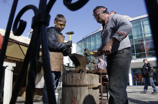 Pancake Week celebrations in Simferopol