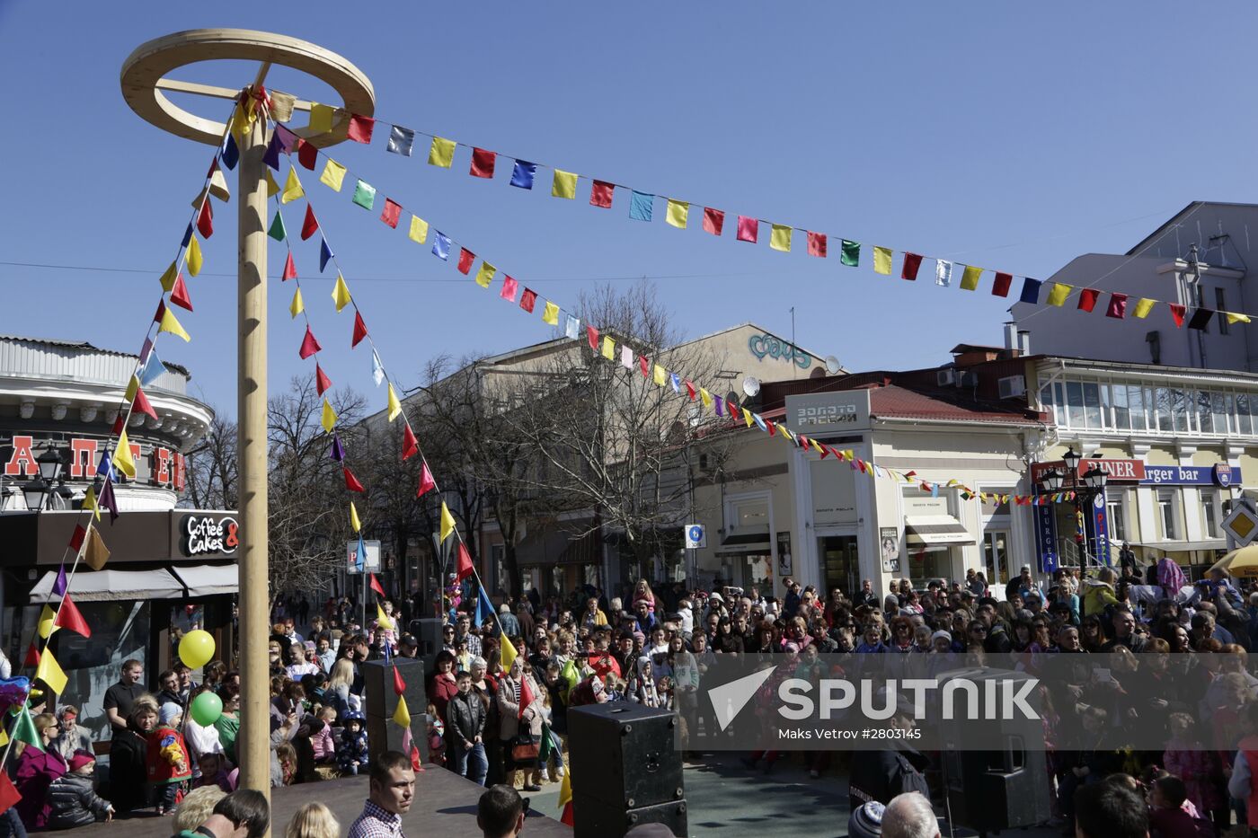Pancake Week celebrations in Simferopol