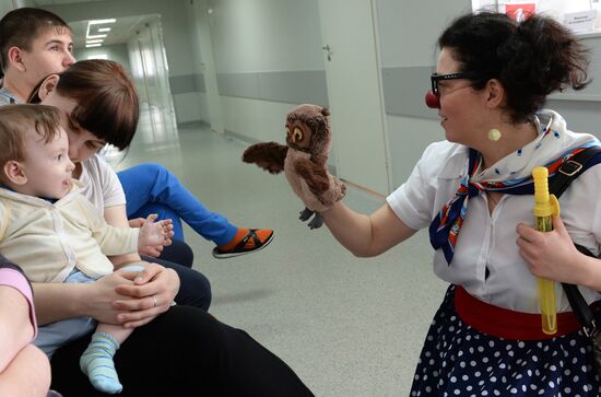 Doctor Clown at Russian Children's City Hospital