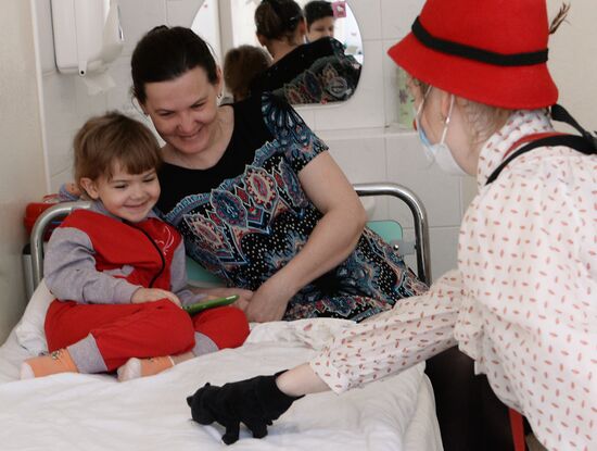 Doctor Clown at Russian Children's City Hospital