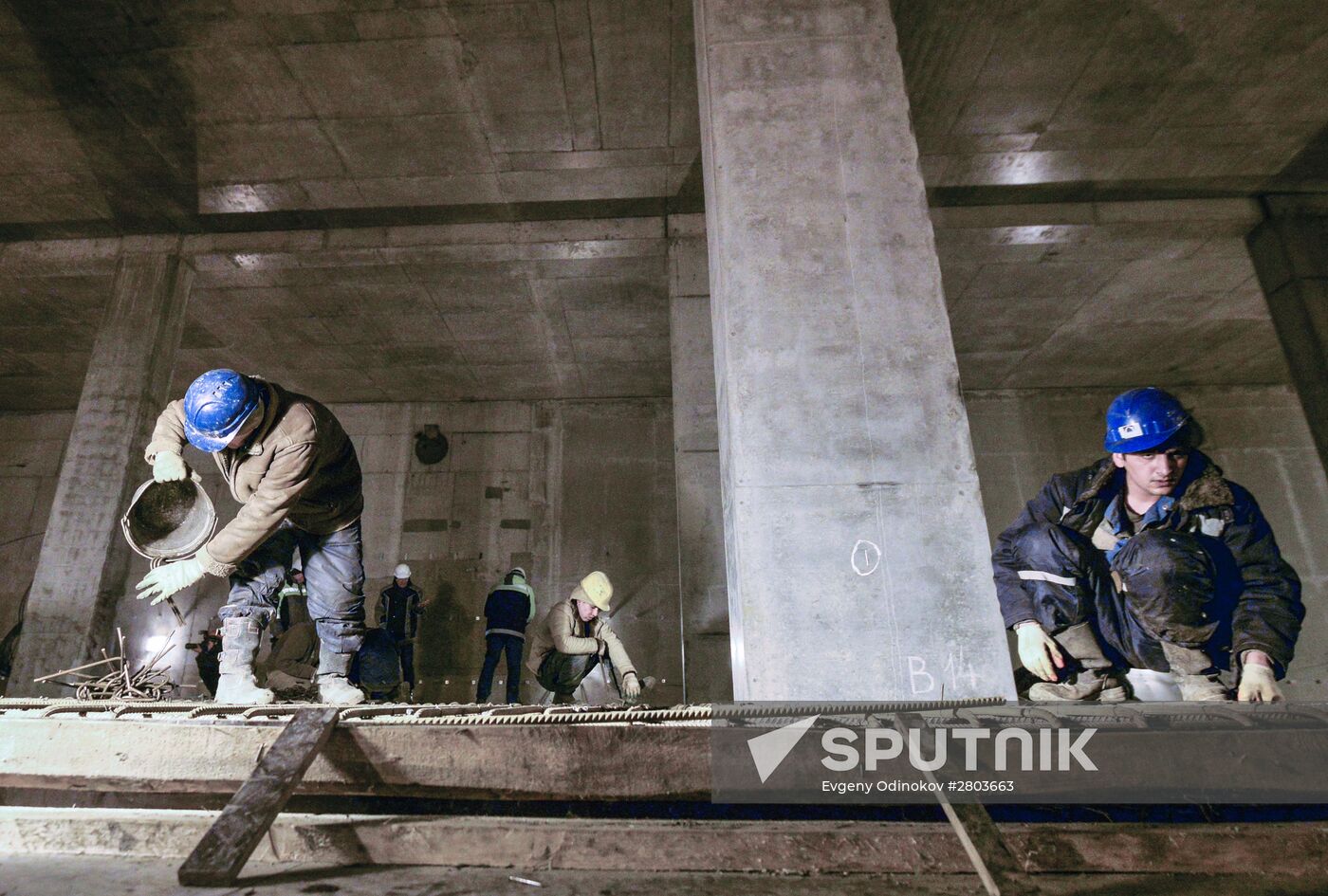 Third Interchange Circuit's Khoroshevskaya metro station construction site