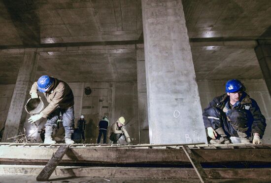 Third Interchange Circuit's Khoroshevskaya metro station construction site