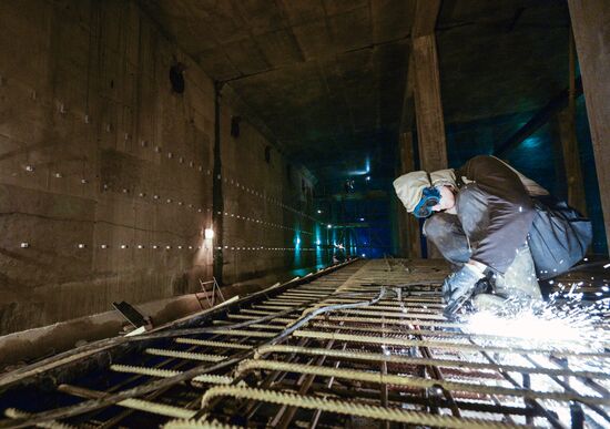 Third Interchange Circuit's Khoroshevskaya metro station construction site