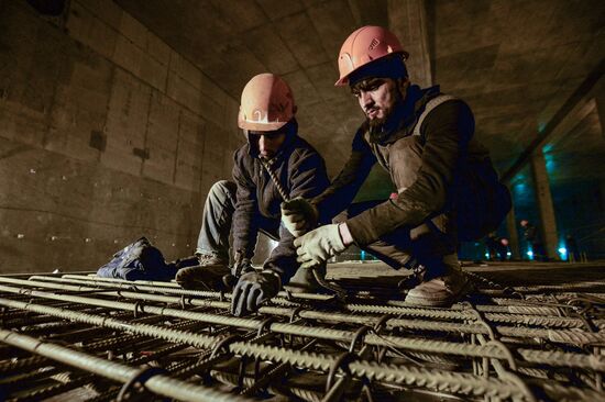 Third Interchange Circuit's Khoroshevskaya metro station construction site