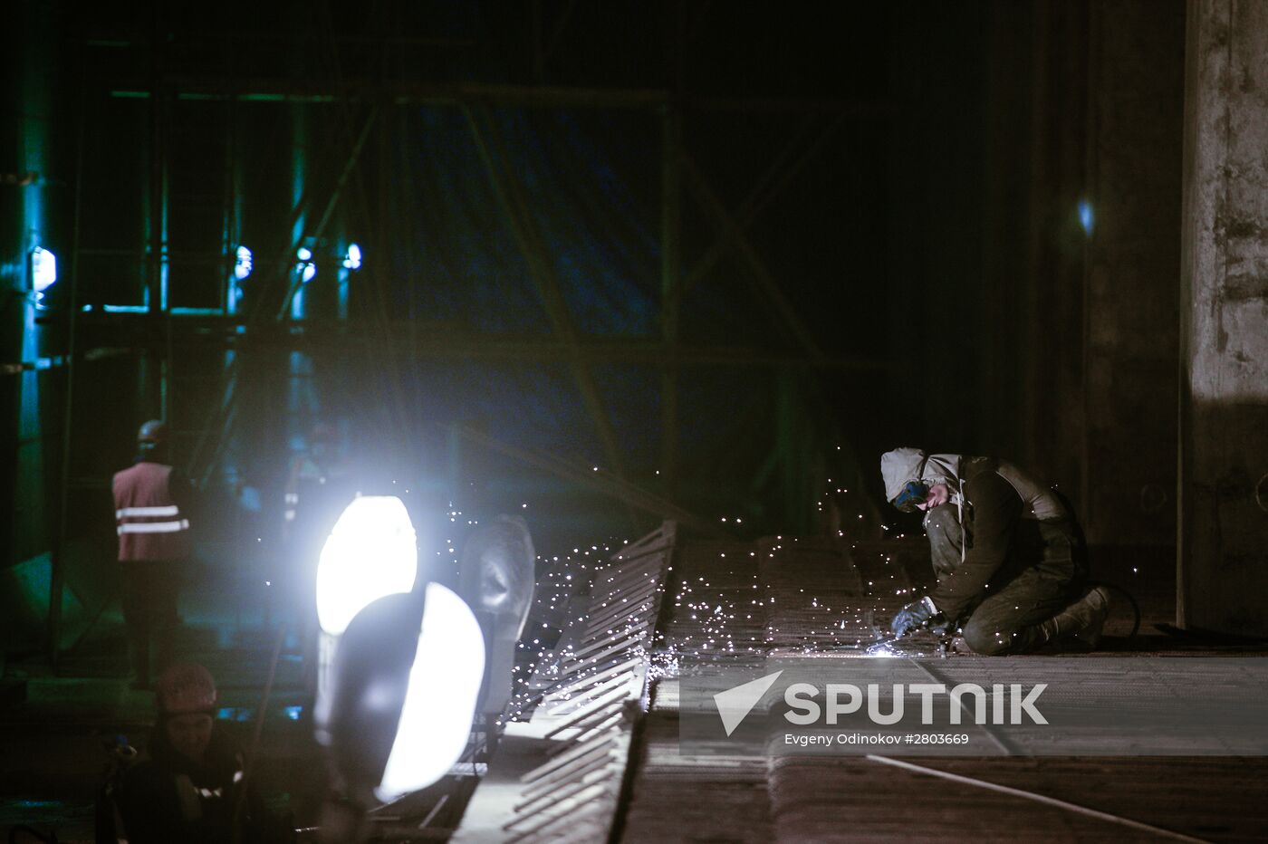 Third Interchange Circuit's Khoroshevskaya metro station construction site
